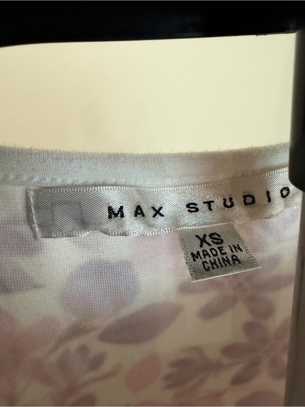 Max Studio White Pink Purple Floral Shift Dress XS - Picture 5 of 16